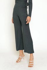 Shimmered Ribbed Pants
