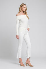 VINTAGE CROPPED FLARE JEANS
