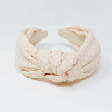 Cream Knotted Headband
