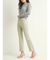 MISTY HIGH RISE CROPPED FLARE JEANS