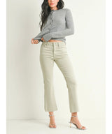 MISTY HIGH RISE CROPPED FLARE JEANS