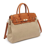 WOVEN SATCHEL BAG
