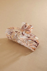 GLOSSY MARBLE HAIR CLAW