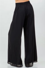Chiffon Tie Waist Palazzo Pants