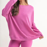 Out & About Waffle Pullover