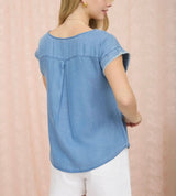 Alanna Edge Stitch Top
