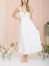 Sophia Shirred Midi Dress