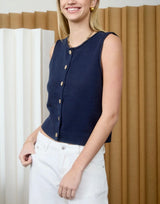 Avanni Cardigan Vest Top