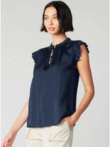 Kira Pleated Sleeve Blouse