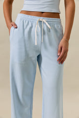 Baby Blue Wide Leg Sweatpants