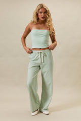 Sage Wide Leg Sweatpants