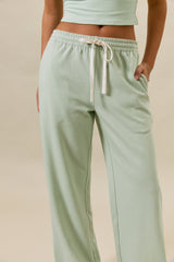 Sage Wide Leg Sweatpants
