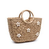 Woven Seashell Tote Bag