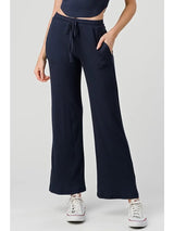 Ribbed Side Slit Pants