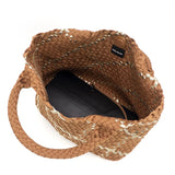 Woven Metallic Tote Bag