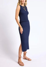 Dylan Popcorn Midi Skirt