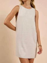Sugarloaf Button Mini Dress
