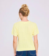 Lemon Cello Pointelle Top