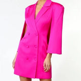 Adeline Cape Blazer Mini Dress