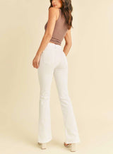 Alaska Front Slit Flare Jeans