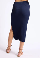 Dylan Popcorn Midi Skirt
