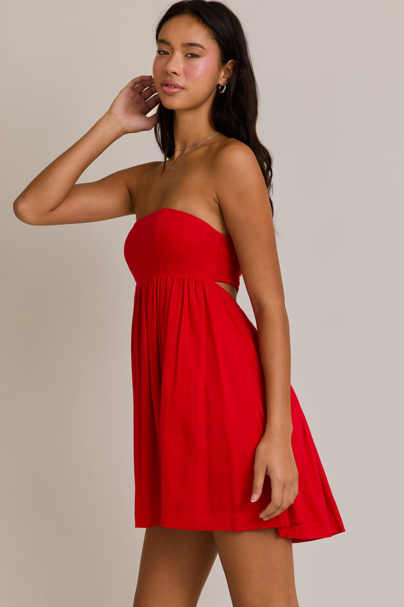 Juni Linen Mini Dress