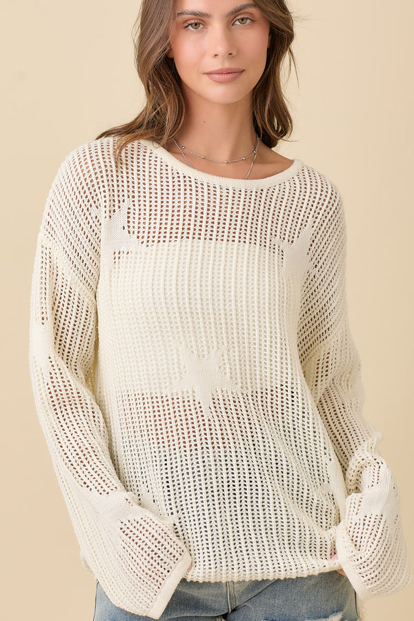 Celia Crochet Sweater