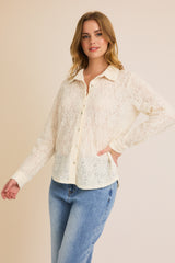 Alice Lace Button Down