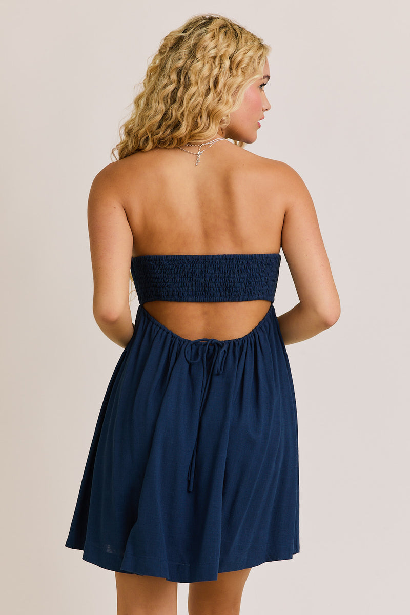 Juni Linen Mini Dress