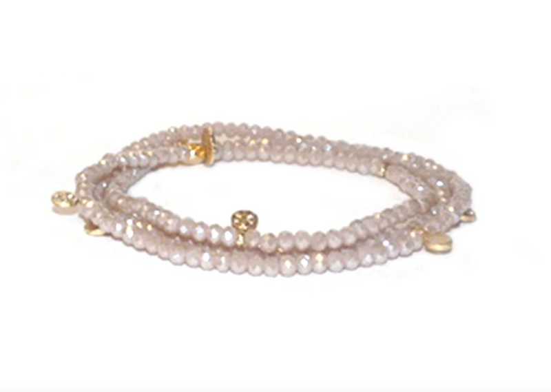 Crystal Beaded Wrap Bracelet