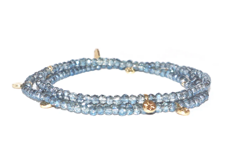 Crystal Beaded Wrap Bracelet