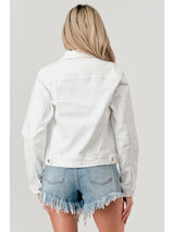 Classic White Denim Jacket