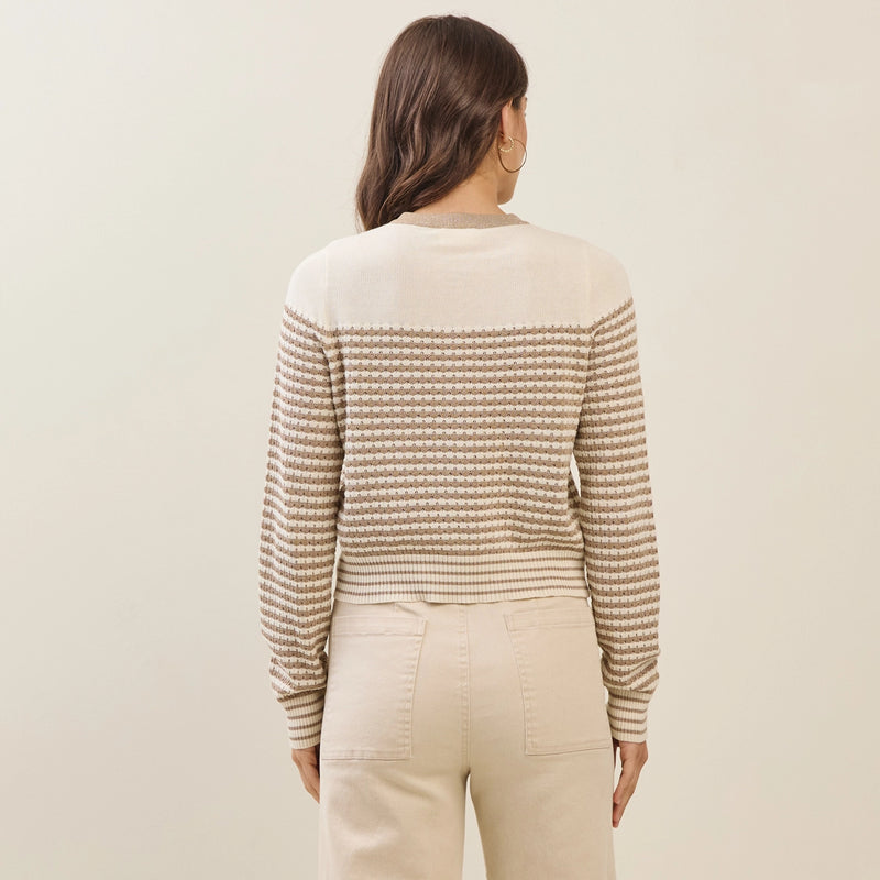 Mila Metallic Stripped Sweater