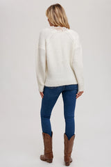 Quinn Lace V-Neck Sweater