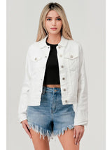 Classic White Denim Jacket