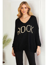 Rock V-Neck Sweater