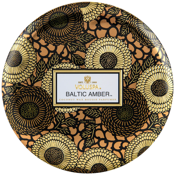 Baltic Amber Tin Candle 12oz