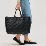 NYC Woven Lather Tote