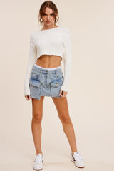 Adeline Knit Cropped  Sweater