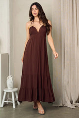 DAHLIA HALTER  MAXI DRESS