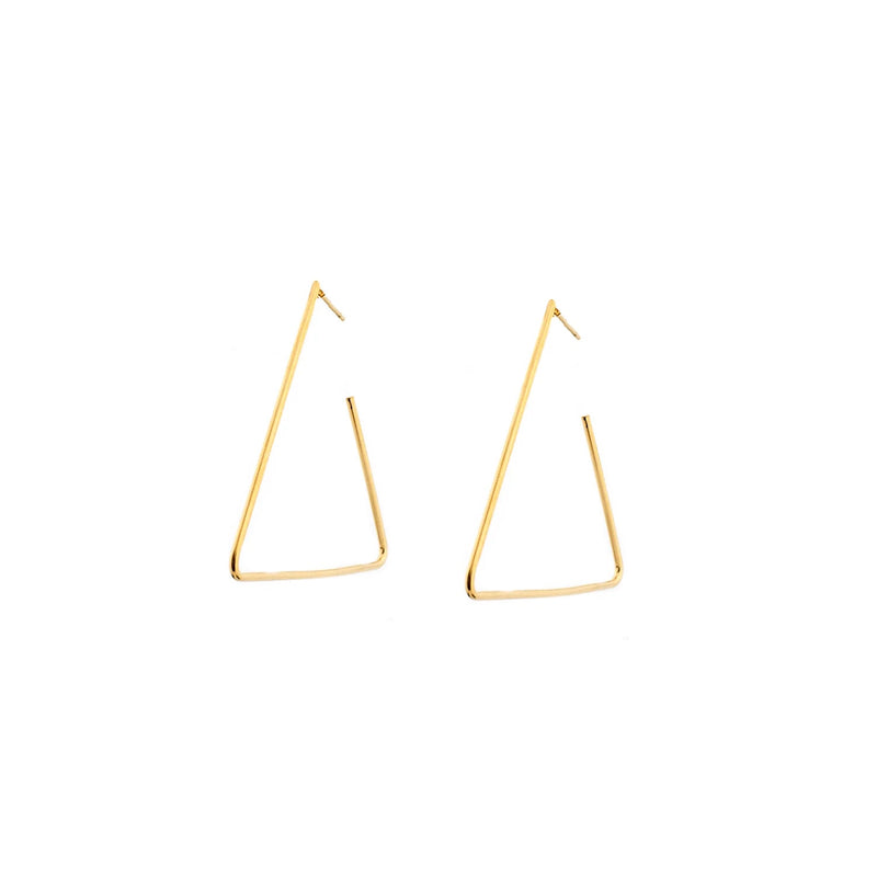 STAINLESS STEEL-TRIANGLE  OPEN HOOPS