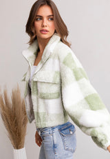 Plaid Fleece Jacket