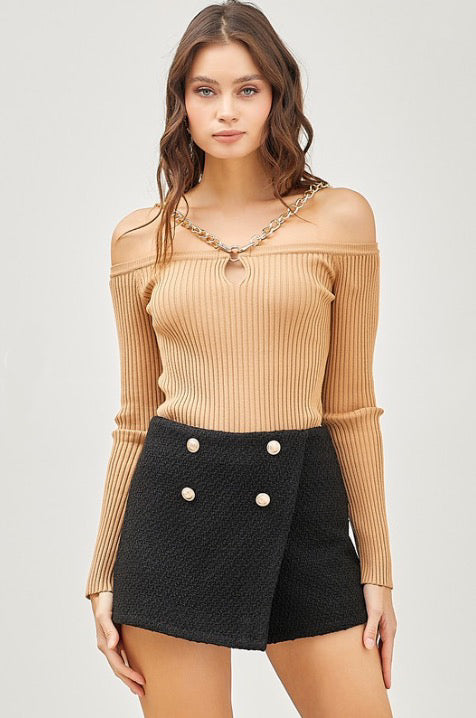 Sorrento Cold Shoulder Top