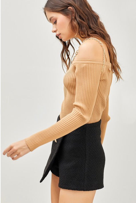 Sorrento Cold Shoulder Top