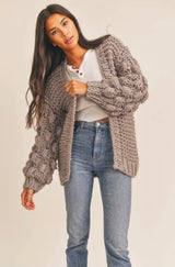 VIENNA CABLE KNIT  CARDIGAN