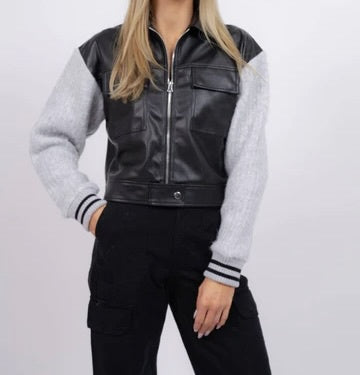 Aubrey Sweater Sleeve Vegan Jacket