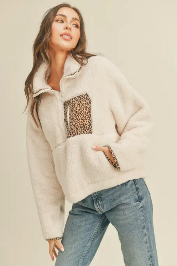 Leopard Fleece jacket