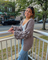 VIENNA CABLE KNIT  CARDIGAN