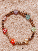 Clear Smiley Bracelets 14k